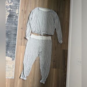 Barefoot Dreams Soft Gray Pajama Set